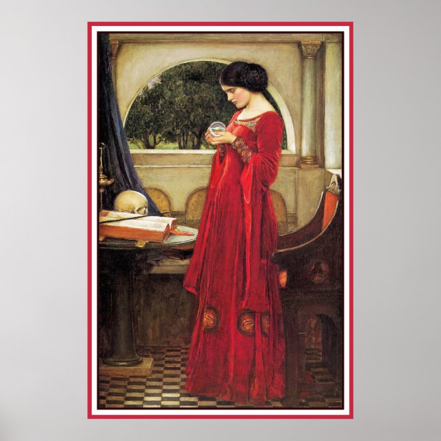 The Crystal Ball by John Waterhouse Poster (Front)