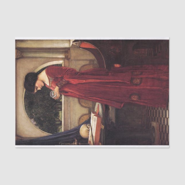 The Crystal Ball, by John William Waterhouse -1902 Tissue Paper (Front)