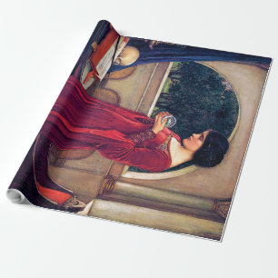 The Crystal Ball, John William Waterhouse Wrapping Paper