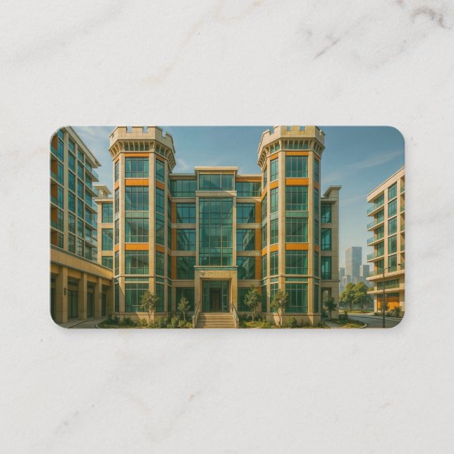 The Crystal Citadel Castle Bookmark Business Card (Front)