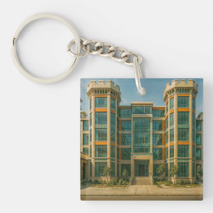 The Crystal Citadel Castle Key Ring