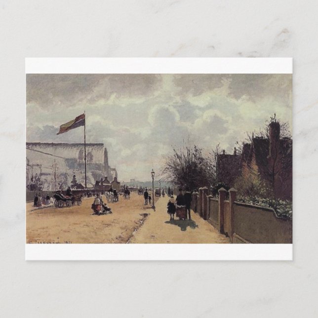 The Crystal Palace, London by Camille Pissarro Postcard (Front)