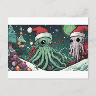 The Cthulhu Spirits of Christmas  Postcard