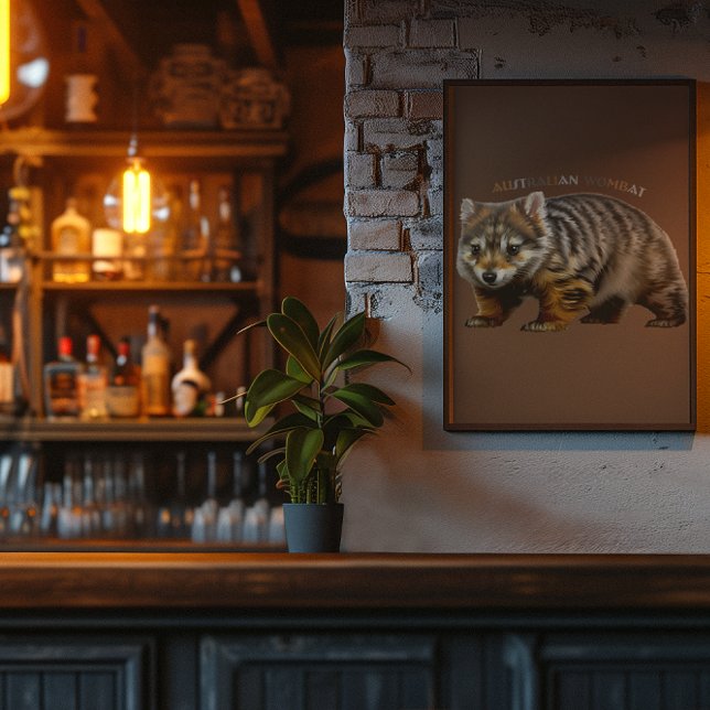 The cuddly Wombat Photo Print (Creator Uploaded)