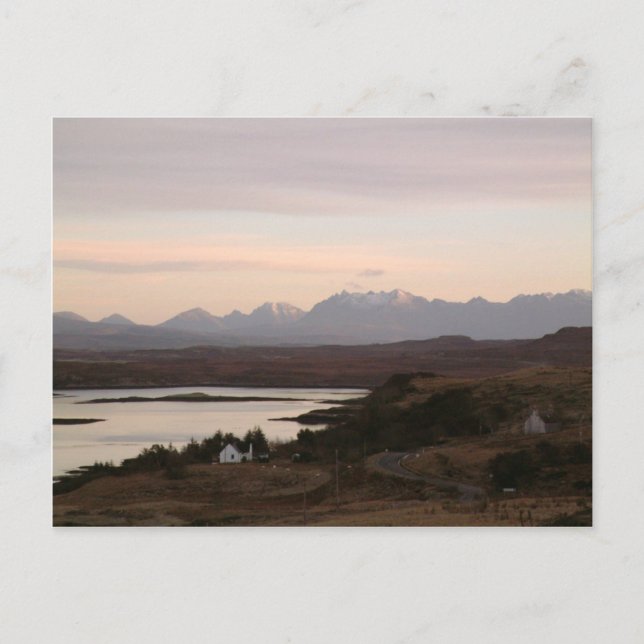 The Cuillin Mountains At Isle Of Skye In Scotland. Postcard (Front)