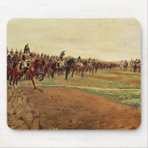 The Cuirassiers before their Charge at the Battle Mouse Mat