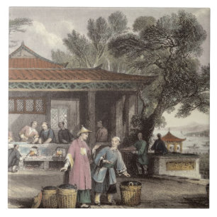 The Culture and Preparation of Tea, from 'China in Tile