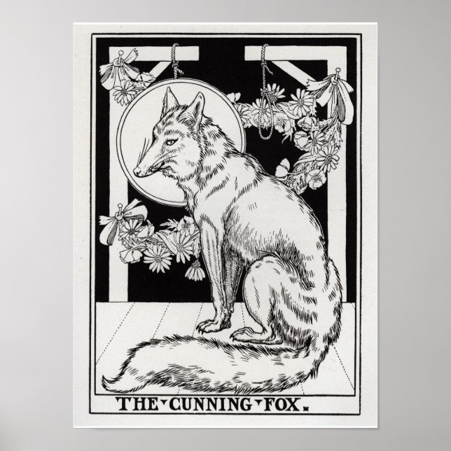 The Cunning Fox- "A Hundred Fables of La Fontaine" Poster (Front)
