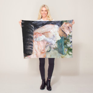 The Cup of Tea, Mary Cassatt Fleece Blanket