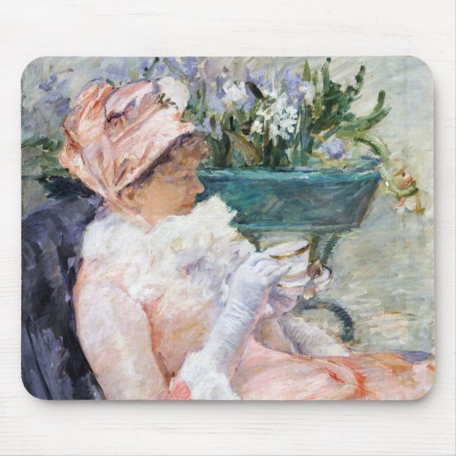 The Cup of Tea, Mary Cassatt Mouse Mat (Front)