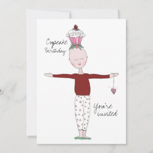 The Cupcake Birthday Invitation Template