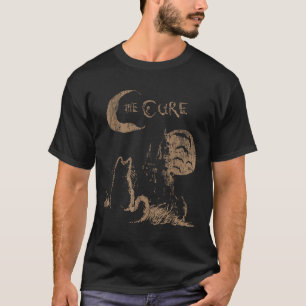The Cure Vintage Cat Moon Funny The Cure Cat Lover T-Shirt