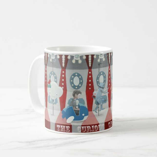 The Curious Carousel Coffee Mug (Front Left)