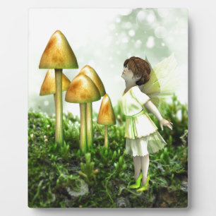 The Curious Fairy - Fairy and Toadstools Plaque