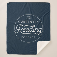 The Currently Reading Sherpa Throw - Navy