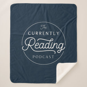 The Currently Reading Sherpa Throw - Navy