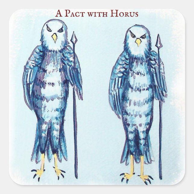 The Curse with Horus Square Sticker (Front)