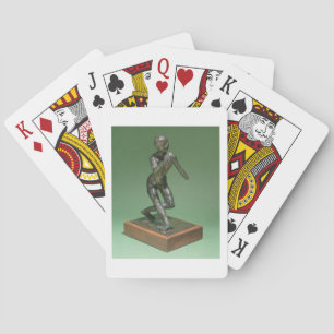 The Curtsey, c.1896 (bronze) Playing Cards