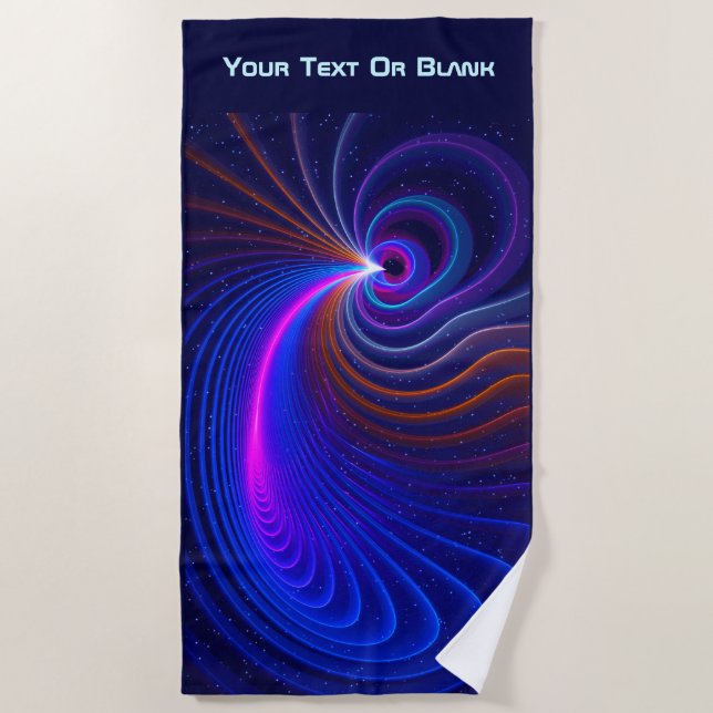 The Curvature Of Space Beach Towel (Front)