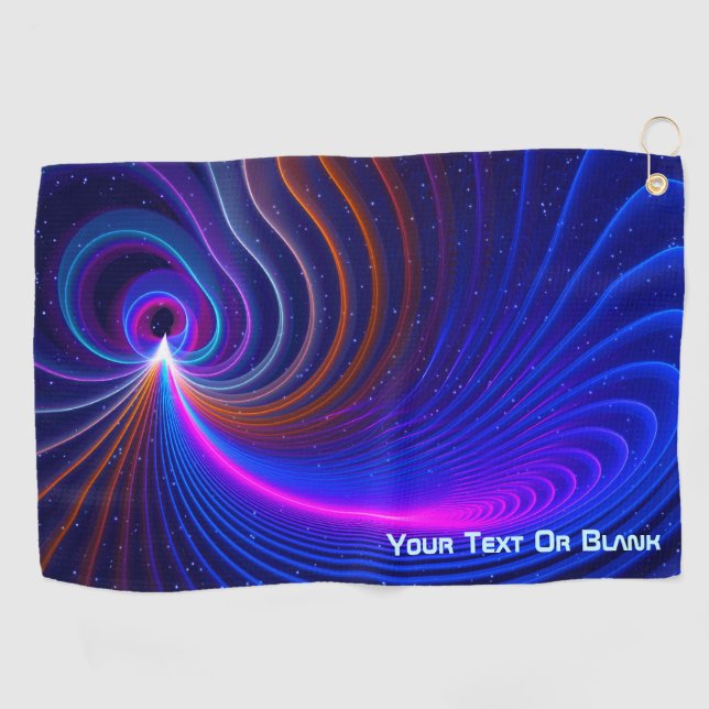 The Curvature of Space Golf Towel (Horizontal)