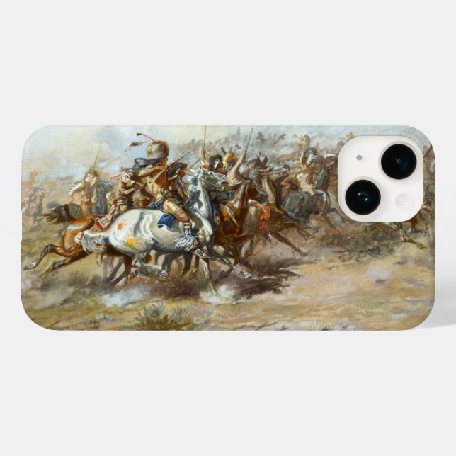 The Custer Fight Battle Charles Marion Russell  Case-Mate iPhone Case (Back (Horizontal))