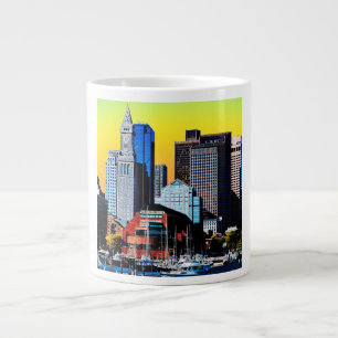 The Custom House Boston USA Poster Card Large Coffee Mug