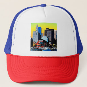 The Custom House Boston USA Poster Card Magnet Trucker Hat