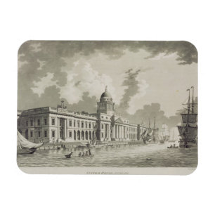 The Custom House, Dublin, 1792 (engraving) Magnet