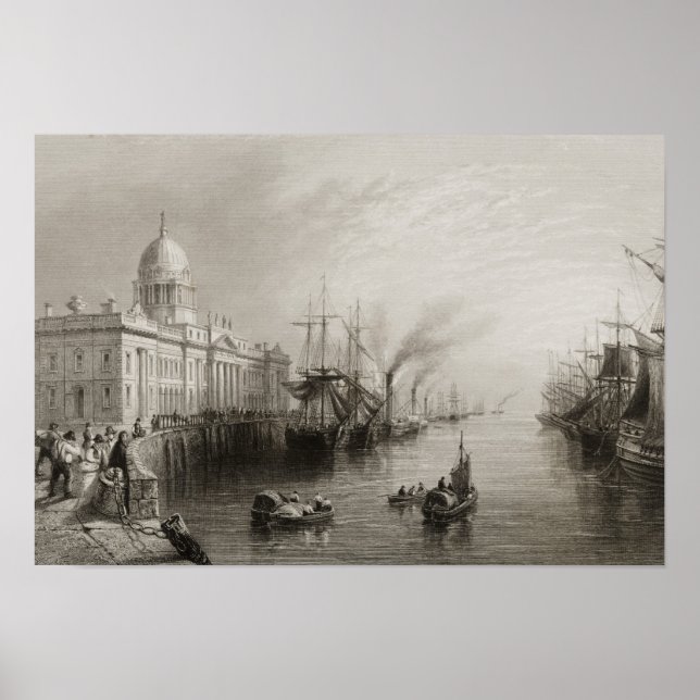 The Custom House, Dublin Poster (Front)