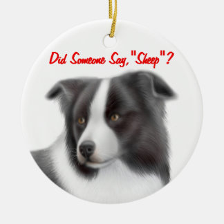 The Customisable Border Collie Herding Ornament