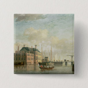 The Customs House, Amsterdam 15 Cm Square Badge