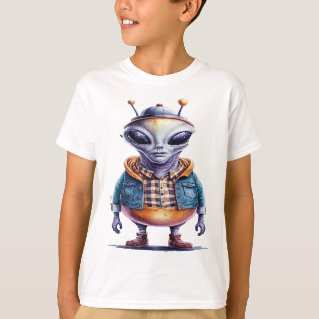 The cute alien  T-Shirt (Front)