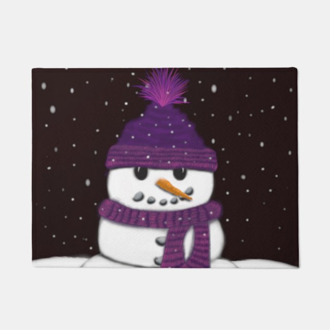 The Cute Armless Snowman Doormat (Front)