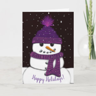 The Cute Armless Snowman Holiday Card