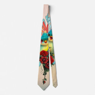 The cute birds of good humour. tie