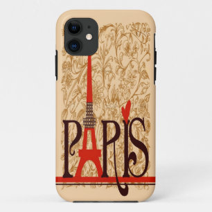 the cute eiffel tower vintage iPhone 11 case