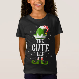 The Cute Elf Family Matching Group Christmas T-Shirt