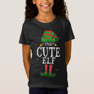 The Cute Elf Group Matching Family Christmas Girl T-Shirt