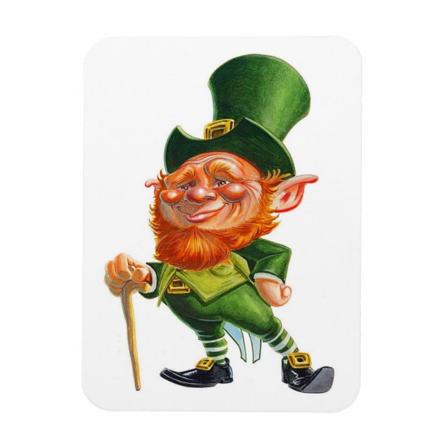 THE CUTE LEPRECHAUN magnet (Vertical)