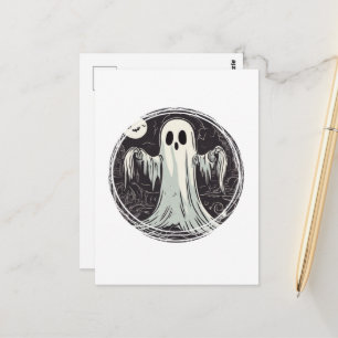 The Cute Little Halloween Ghost Postcard