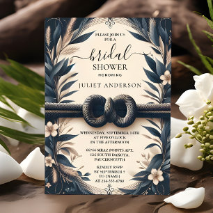 The Cute Rope We Are Tying The Knot Bridal Shower Invitation