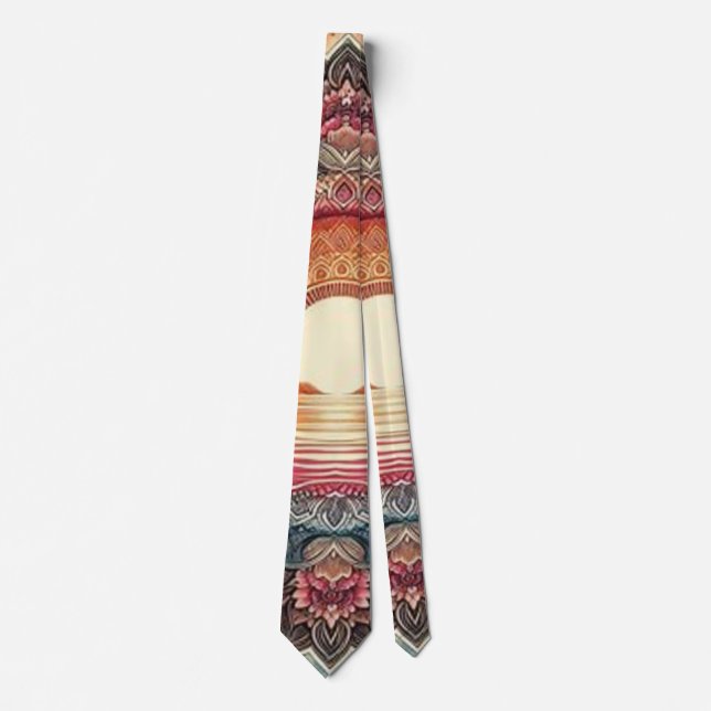 The Cute Sunset Ombre Neck Tie (Front)