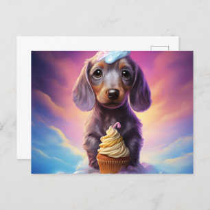 The Cute World of Puppies Postcard