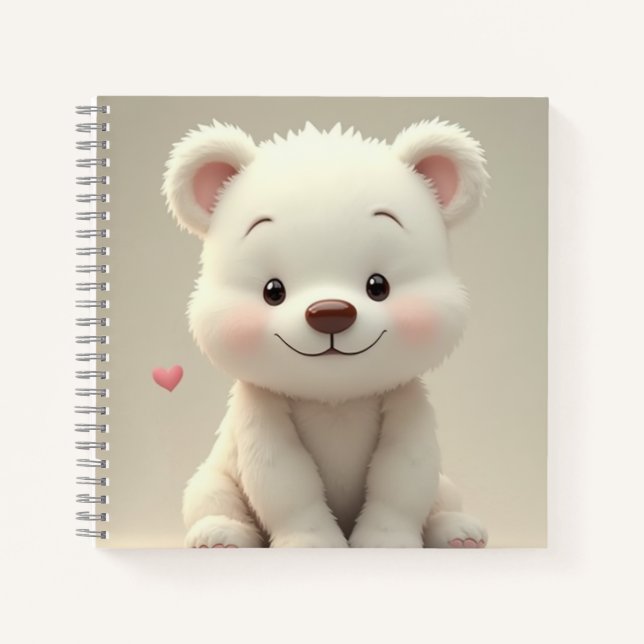 The Cutest Bear Spiral  Notebook (Front)
