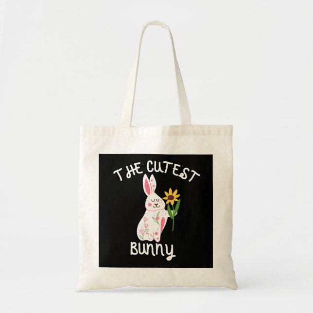 The Cutest Bunny Tote Bag (Front)