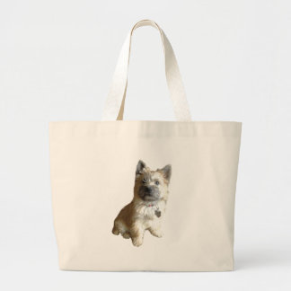 The Cutest Cairn Terrier Ever! Cuter than Toto! Large Tote Bag