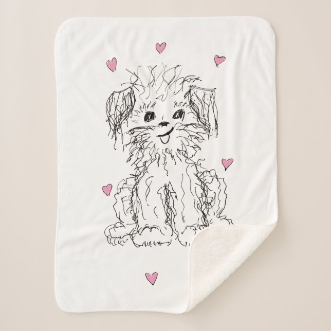 The Cutest Doggy in the World Sherpa Blanket (Front)