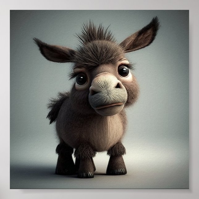 The Cutest Donkey Poster (Front)