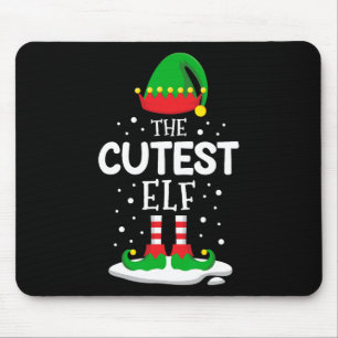 The Cutest Elf Christmas Family Matching Outfit Xm Mouse Mat
