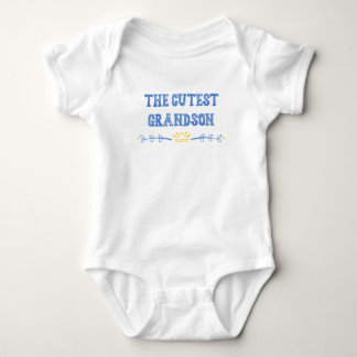 The cutest grandson gift from grandparents boy baby bodysuit